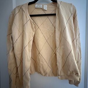 Women's Cream Cardigan Sweater